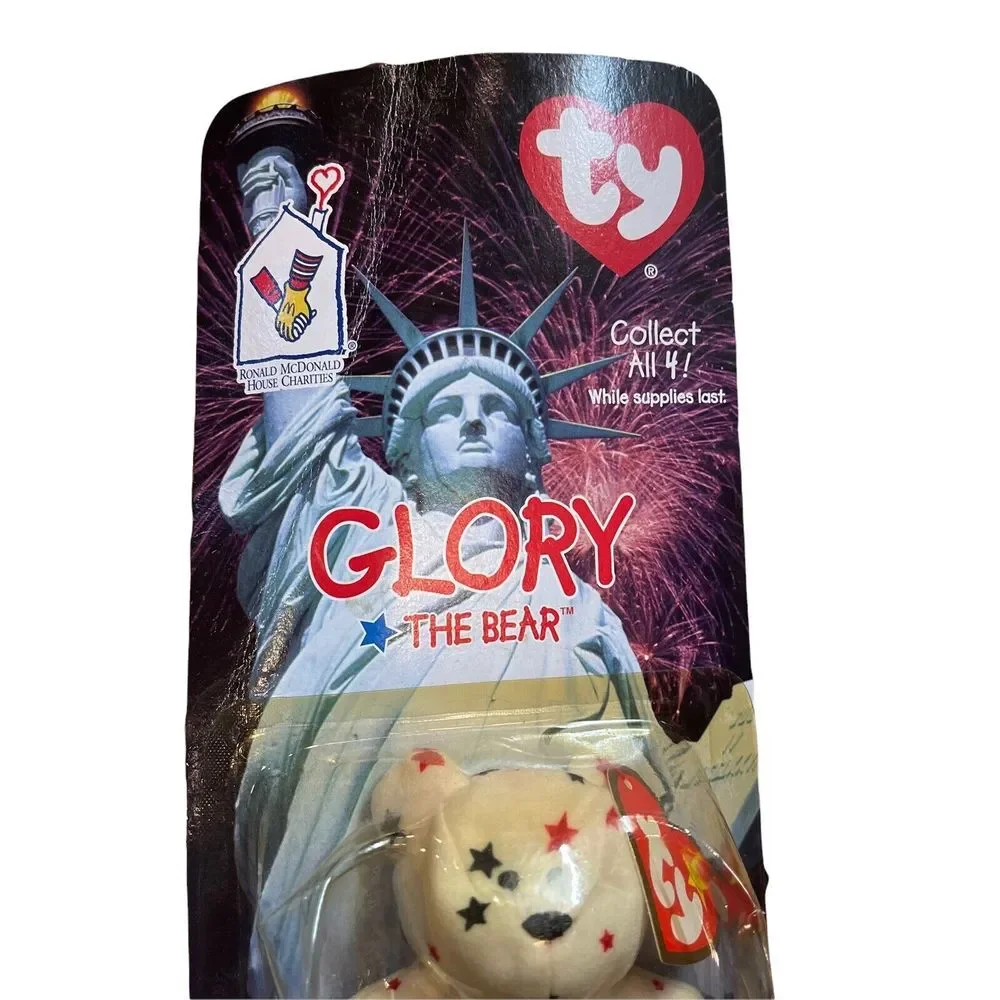 Ty Beanie Babies Glory The Bear Plush‎ Toy Errors Rare